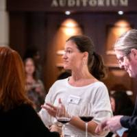 Guest mingle at reception